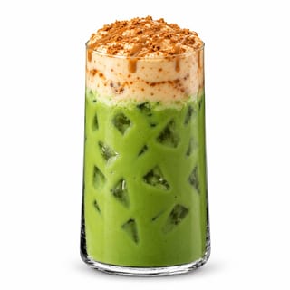 Iced biscoff matcha