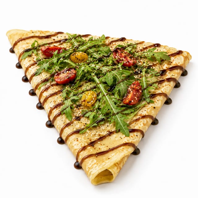 Pesto brunch bloom crepe (savory).