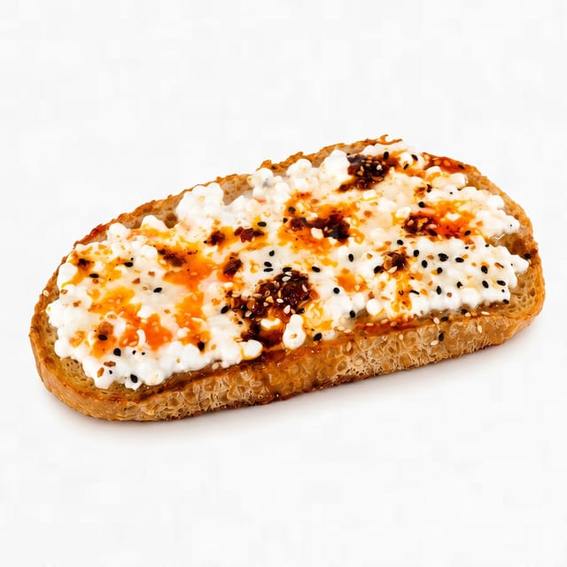 Chili crisp cottage toast.