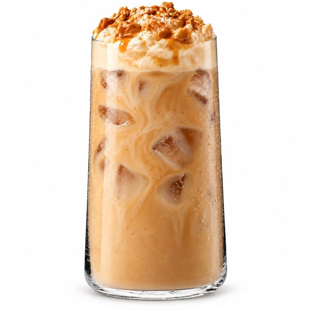 Iced pumpkin pie pudding chai.