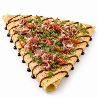 Crimson fold crepe (savory)